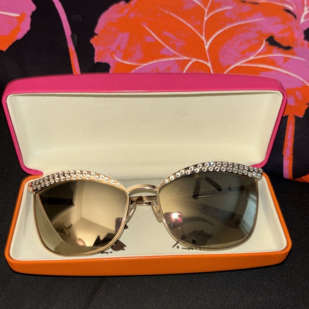 🎈FINAL MARKDOWN 🎈Kate Spade Leandra Cat Eye Mirrored Sunglasses - Picture 4 of 6